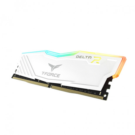 Team T-Force Delta RGB White 8GB 1x8GB 3600MHz CL18 DDR4 Gaming Ram (TF4D48G3600HC18J01)