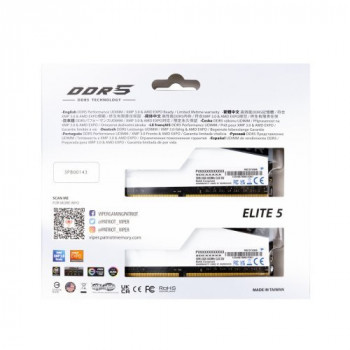 Patriot Viper Elite 5 RGB 96GB (2x48GB) DDR5 6000MHz CL42 Gaming Ram (Bellek) (PVER596G60C42KW)