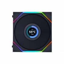Lian Li UNI FAN TL-LCD REVERSE 3x120mm Siyah Kasa Fanı (G99.12RTLLCD3B.00)