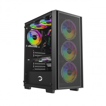 GAMEPOWER FLEX 4xARGB BLACK GAMING KASA