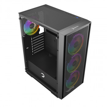GAMEPOWER FLEX 4xARGB BLACK GAMING KASA