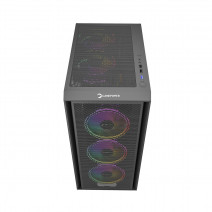 GAMEPOWER FLEX 4xARGB BLACK GAMING KASA