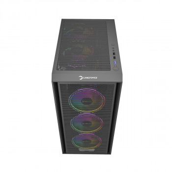 GAMEPOWER FLEX 4xARGB BLACK GAMING KASA