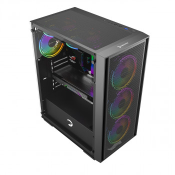 GAMEPOWER FLEX 4xARGB BLACK GAMING KASA