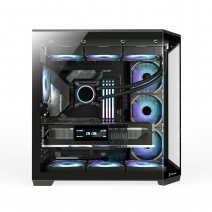 GAMEPOWER WARCRY EDGE 1X BLACK FAN GAMING KASA