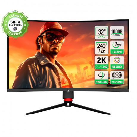 32 GAMEPOWER VISION V30 CURVED 1MS 240Hz MONITOR