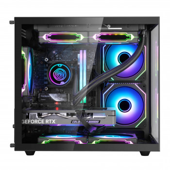 SEGOTEP Brave W1 Siyah 750W 80+ Bronze PCIE 5.0 Midi Tower Kasa (ARGB Fan)