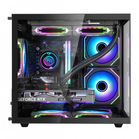 SEGOTEP Brave W1 Siyah 750W 80+ Bronze PCIE 5.0 Midi Tower Kasa (ARGB Fan)