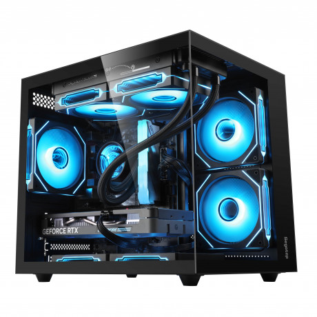 SEGOTEP Brave W1 Siyah 750W 80+ Bronze PCIE 5.0 Midi Tower Kasa (ARGB Fan)