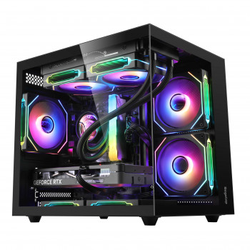 SEGOTEP Brave W1 Siyah 750W 80+ Bronze PCIE 5.0 Midi Tower Kasa (ARGB Fan)