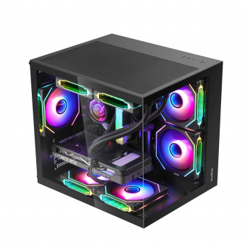 SEGOTEP Brave W1 Siyah 750W 80+ Bronze PCIE 5.0 Midi Tower Kasa (ARGB Fan)