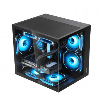 SEGOTEP Brave W1 Siyah 750W 80+ Bronze PCIE 5.0 Midi Tower Kasa (ARGB Fan)