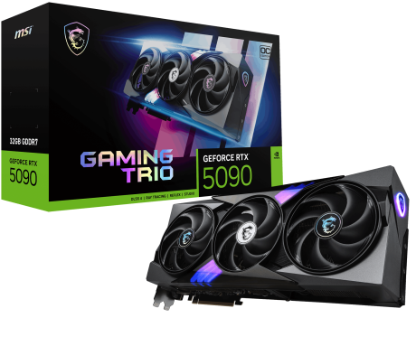 MSI GEFORCE RTX 5090 32G GAMING TRIO OC GDRR7 256 B DX12 PCIE 5.0 X16 (3XDP 1XHDMI)