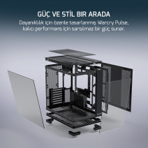 GAMEPOWER WARCRY PULSE 4X ARGB GAMING KASA 850W