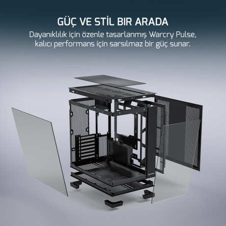 GAMEPOWER WARCRY PULSE 4X ARGB GAMING KASA 850W