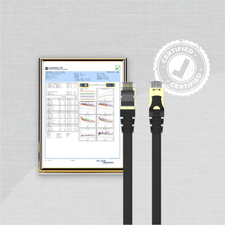 UNITEK CAT7 PATCH KABLO 15MT FLAT 10GBPS (C1897BK-15M)