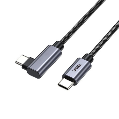 UNITEK TYPE-C HIZLI ŞARJ KABLOSU 90 DERECE 3 METRE 100W (C14123BK-3M)