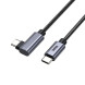 UNITEK TYPE-C HIZLI ŞARJ KABLOSU 90 DERECE 3 METRE 100W (C14123BK-3M)