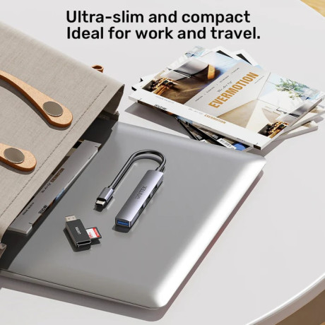 UNITEK TYPE-C TO 4 PORT USB HUB (USB3.0 + 3xUSB2.0) (H1208B)