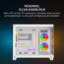 JAMES DONKEY STARK S700 BEYAZ GAMING KASA (NO PSU)