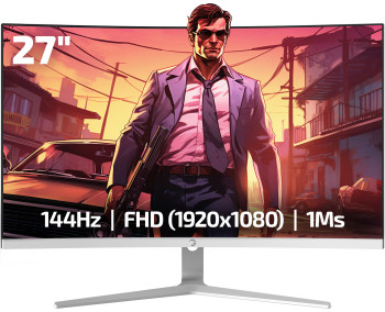 27 GAMEPOWER VIVID F20 CURVED 144Hz MONITOR WHITE
