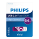 PHILIPS 64GB USB 2.0 25/10MB/S FM64FD05B/00